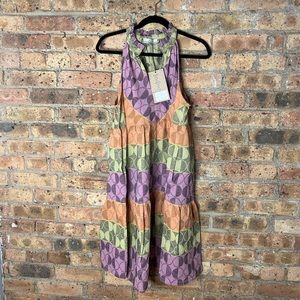 Devotion Twins multi-colored swing dress, size S, never been worn